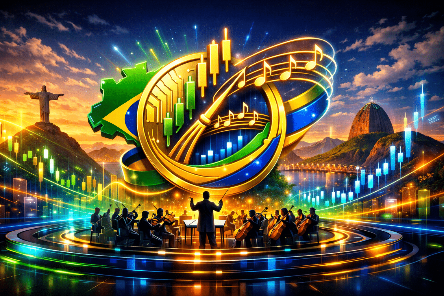 Brazil chuyển giá Bitcoin thành nhạc giao hưởng trực tiếp Brazil chuyển giá Bitcoin thành nhạc giao hưởng trực tiếp