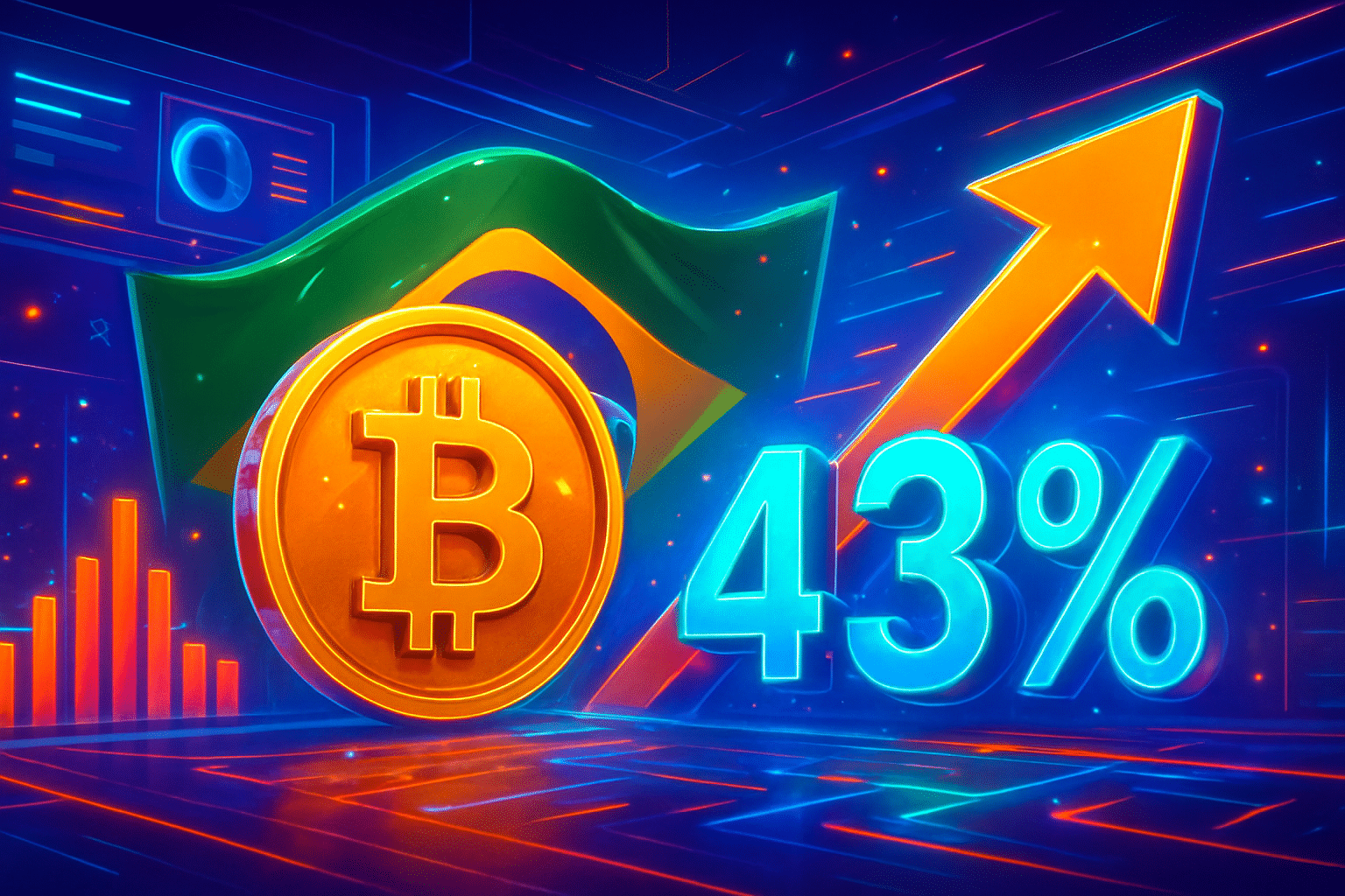 Brazil ghi nhận hoạt động tiền mã hóa tăng 43% Brazil ghi nhận hoạt động tiền mã hóa tăng 43%
