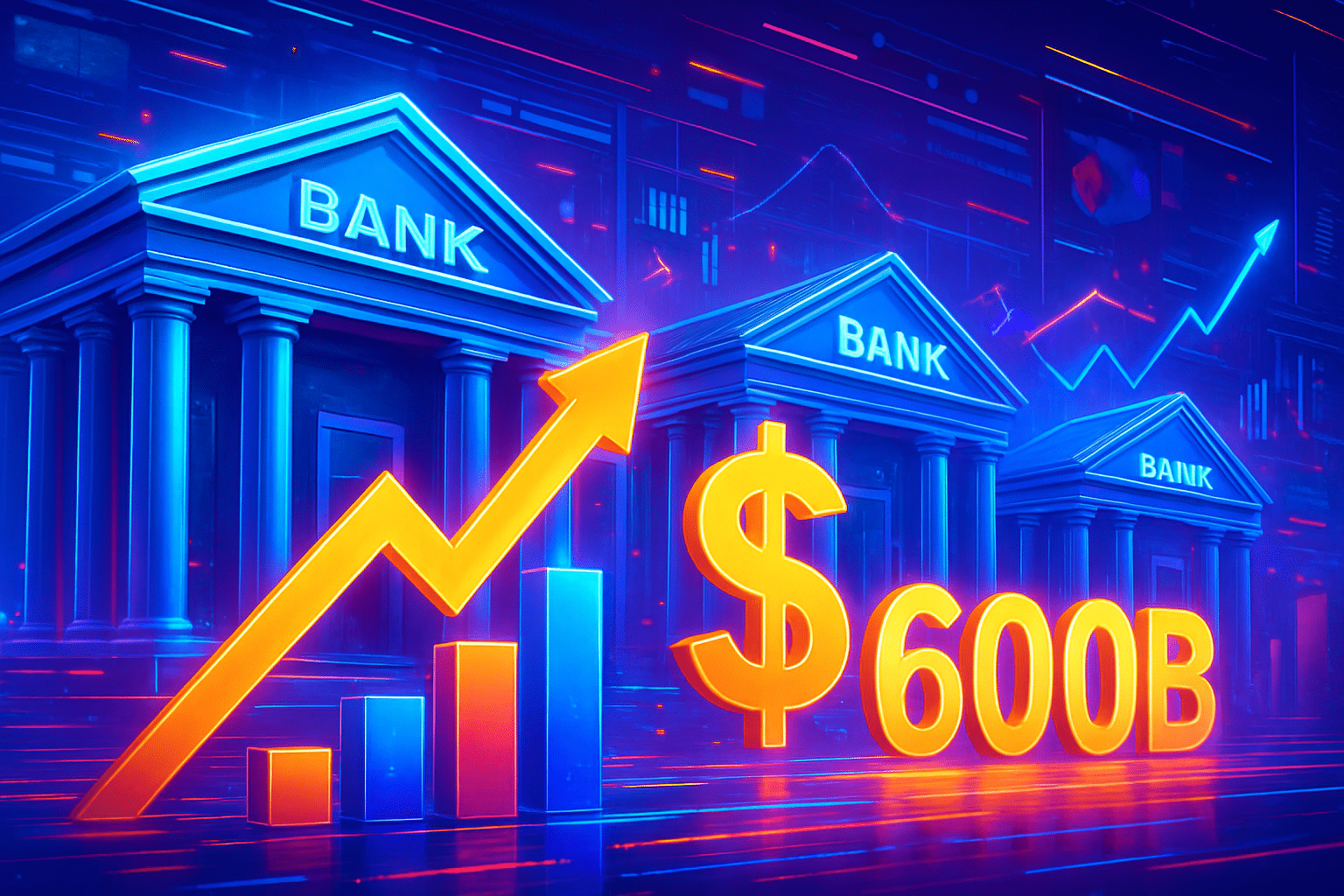 Các ngân hàng lớn thúc đẩy đà tăng kỷ lục Các ngân hàng lớn thúc đẩy đà tăng kỷ lục 600 tỷ USD nhờ nới lỏng của Trump