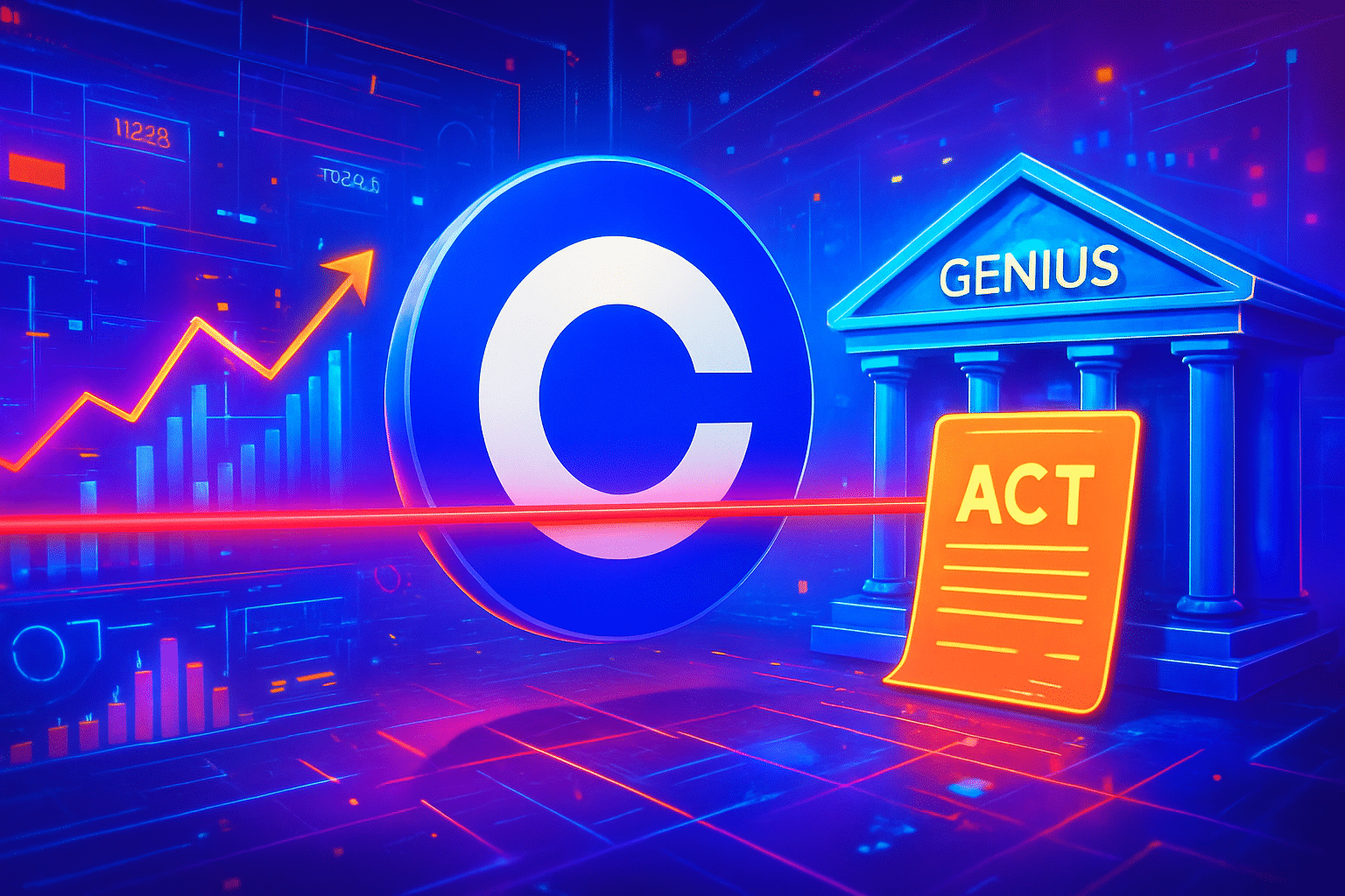 Coinbase vạch lằn ranh đỏ giữa lúc ngân hàng vận Coinbase vạch lằn ranh đỏ giữa lúc ngân hàng vận động GENIUS Act
