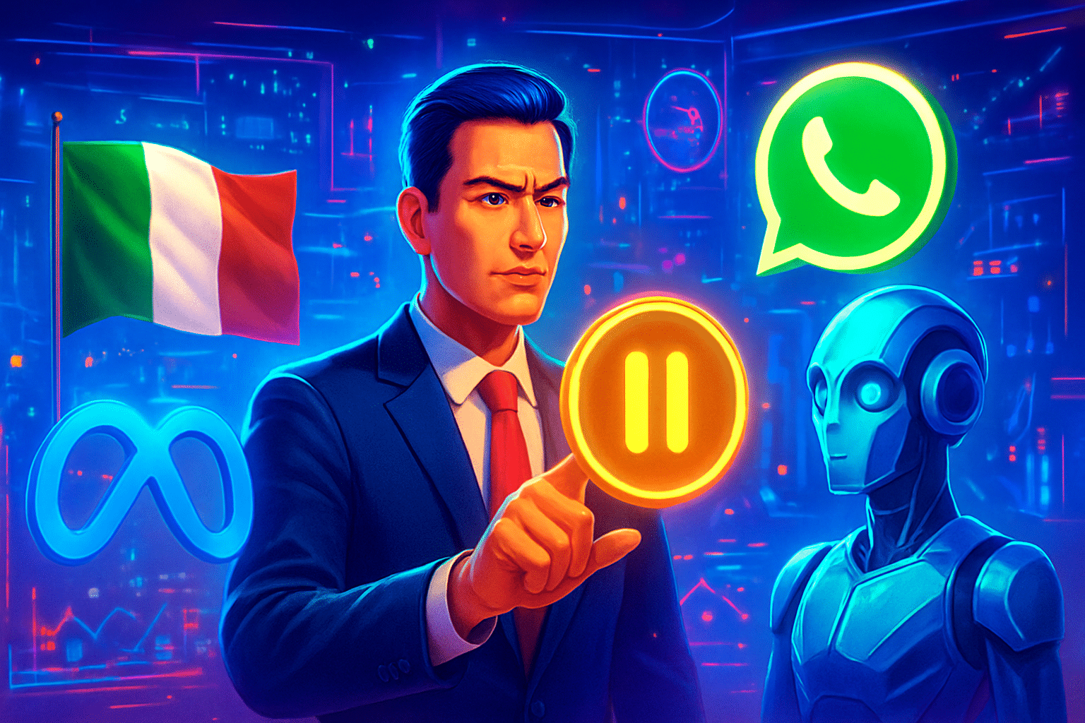 Italy yêu cầu Meta đóng băng quy định WhatsApp chặn Italy yêu cầu Meta đóng băng quy định WhatsApp chặn AI đối thủ