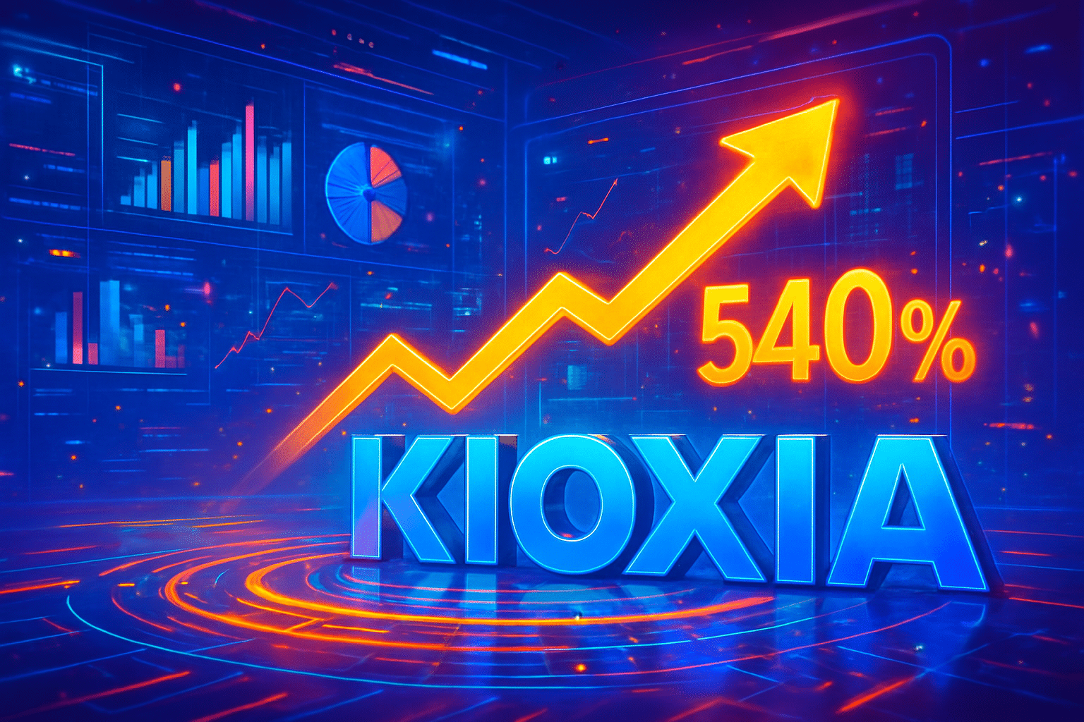 Kioxia dẫn đầu cổ phiếu toàn cầu, tăng 540% từ Kioxia dẫn đầu cổ phiếu toàn cầu, tăng 540% từ đầu năm nhờ AI