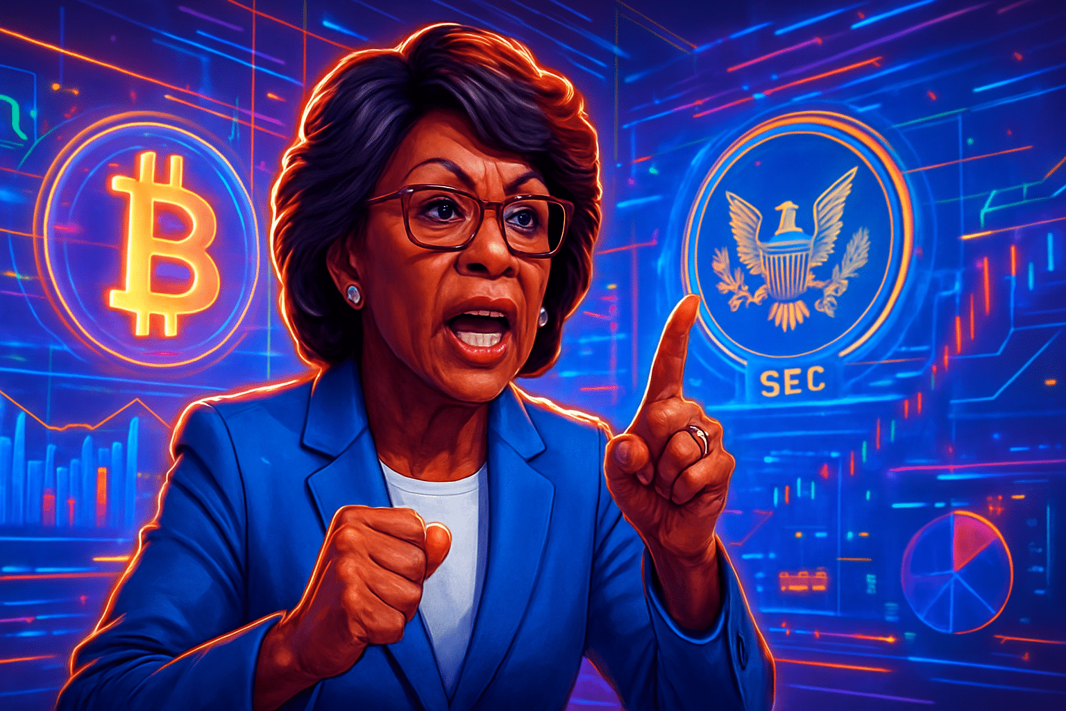 Maxine Waters chỉ trích chính sách tiền điện tử của Maxine Waters chỉ trích chính sách tiền điện tử của SEC