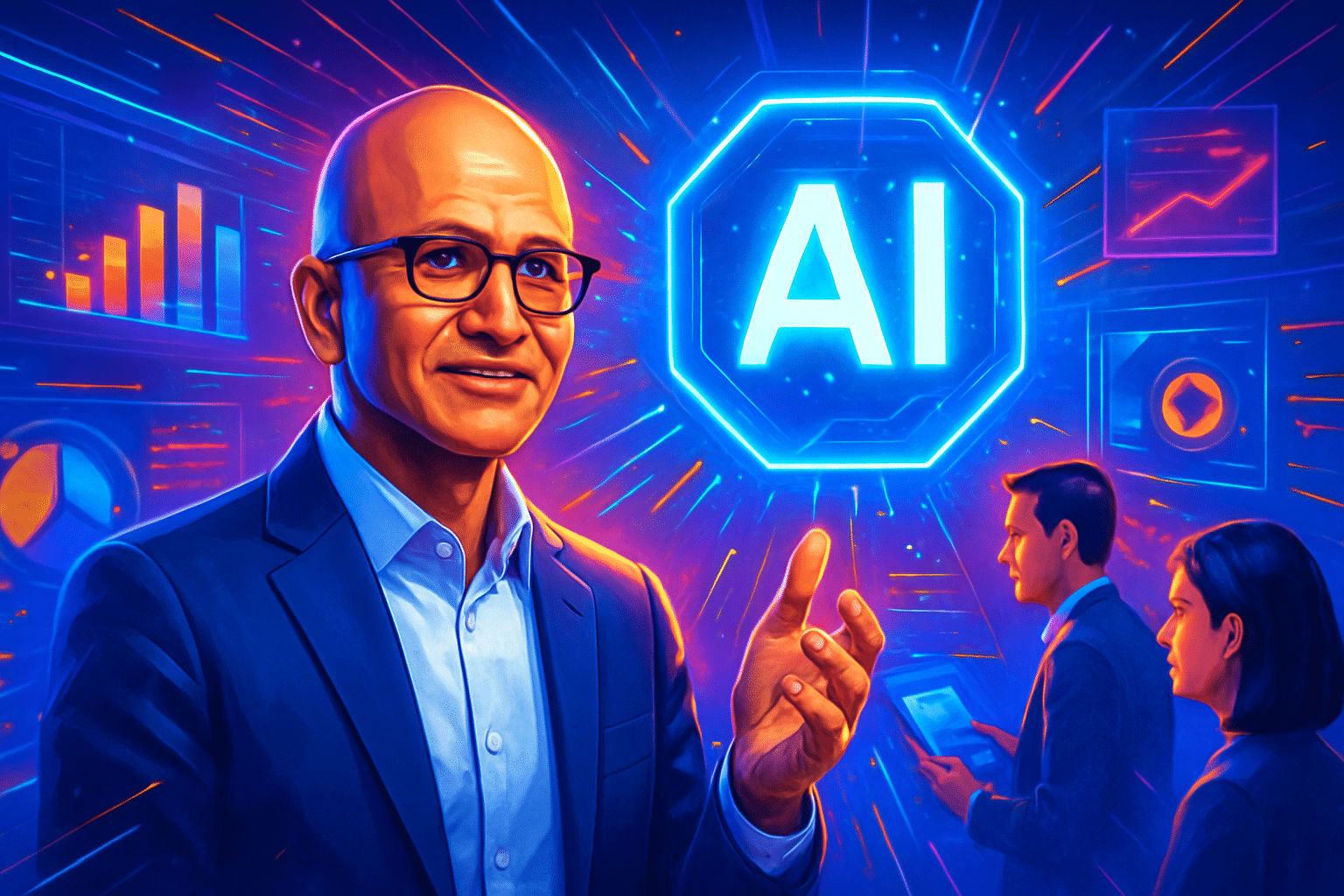 Nadella tái cơ cấu lãnh đạo Microsoft để thúc đẩy Nadella tái cơ cấu lãnh đạo Microsoft để thúc đẩy chiến lược AI