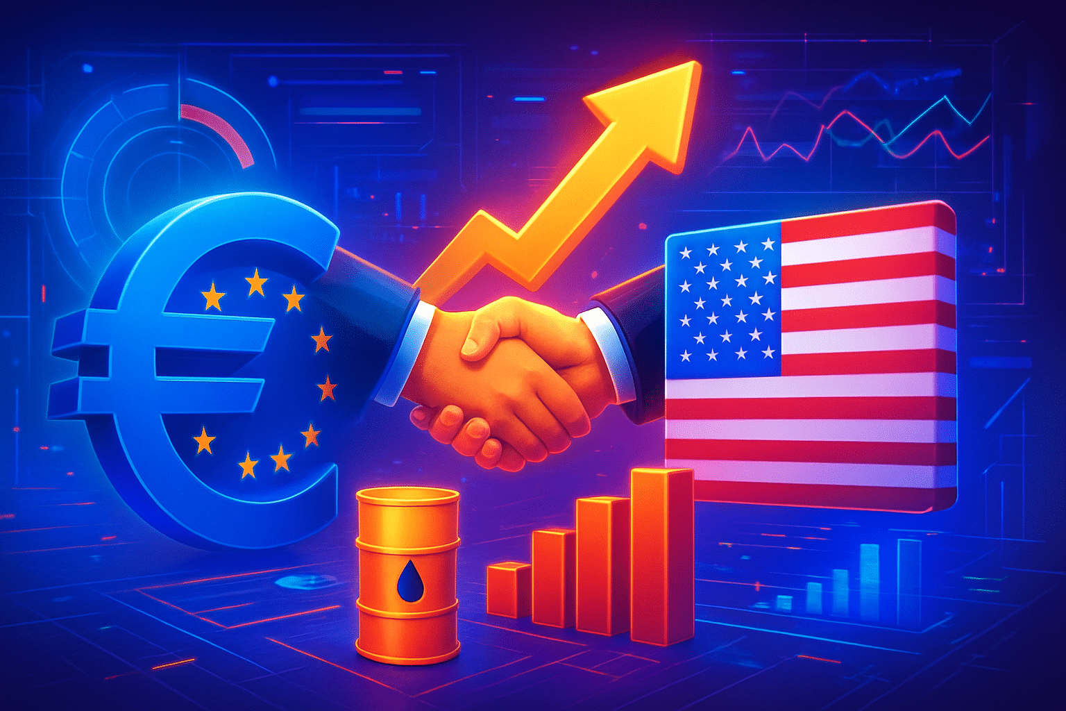 Thỏa thuận thương mại EU-Mỹ chưa làm tăng chi tiêu Thỏa thuận thương mại EU-Mỹ chưa làm tăng chi tiêu nhập khẩu năng lượng