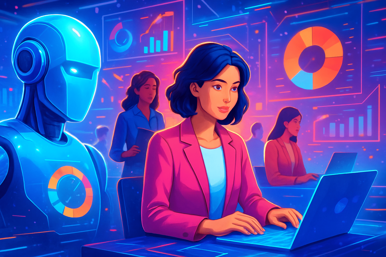 6,1 triệu lao động, 86% là nữ, có nguy cơ 6,1 triệu lao động, 86% là nữ, có nguy cơ bị AI thay thế không lưới an sinh