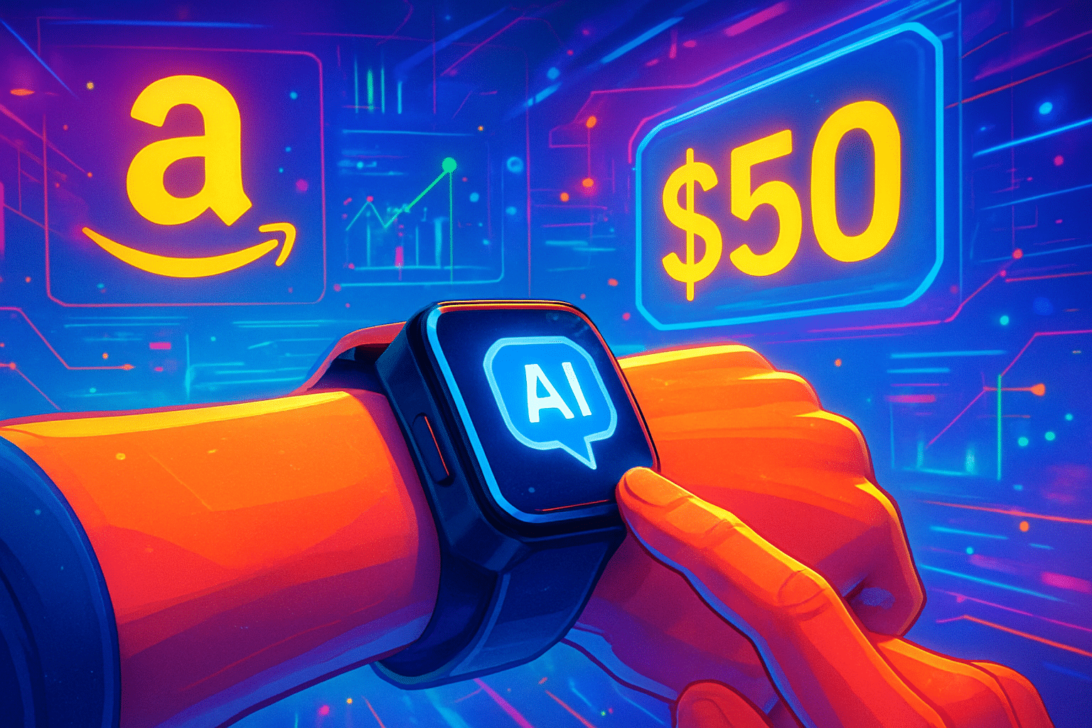 Amazon lên kế hoạch phổ biến AI đeo tay với Amazon lên kế hoạch phổ biến AI đeo tay với thiết bị 50 USD