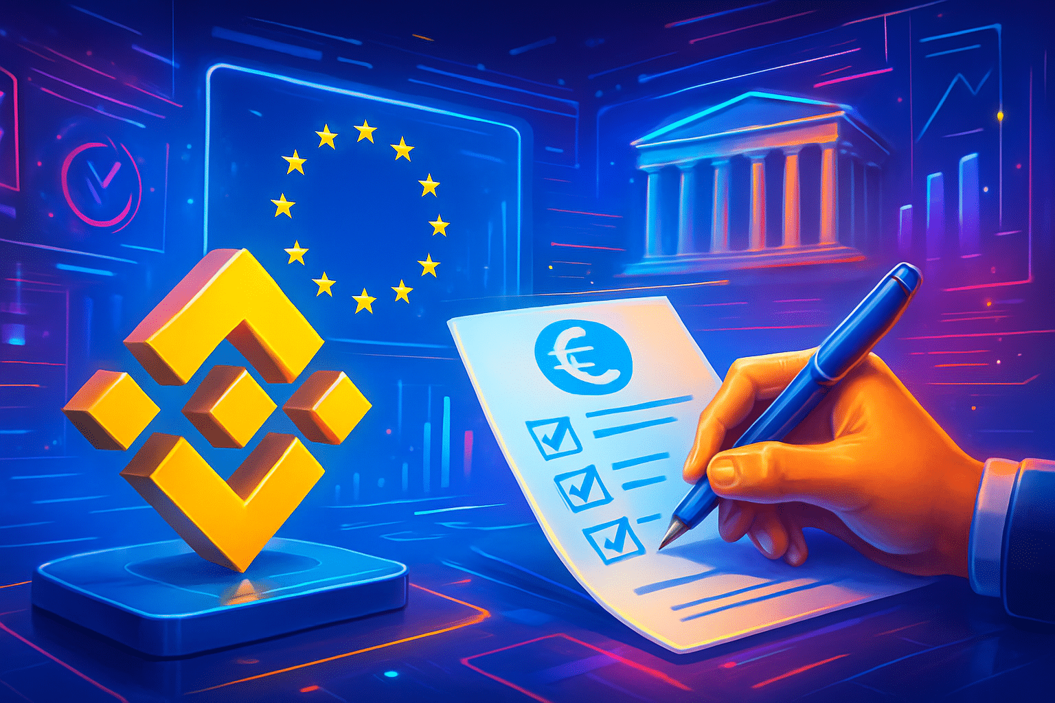 Binance nộp đơn xin giấy phép MiCA toàn EU tại Binance nộp đơn xin giấy phép MiCA toàn EU tại Hy Lạp