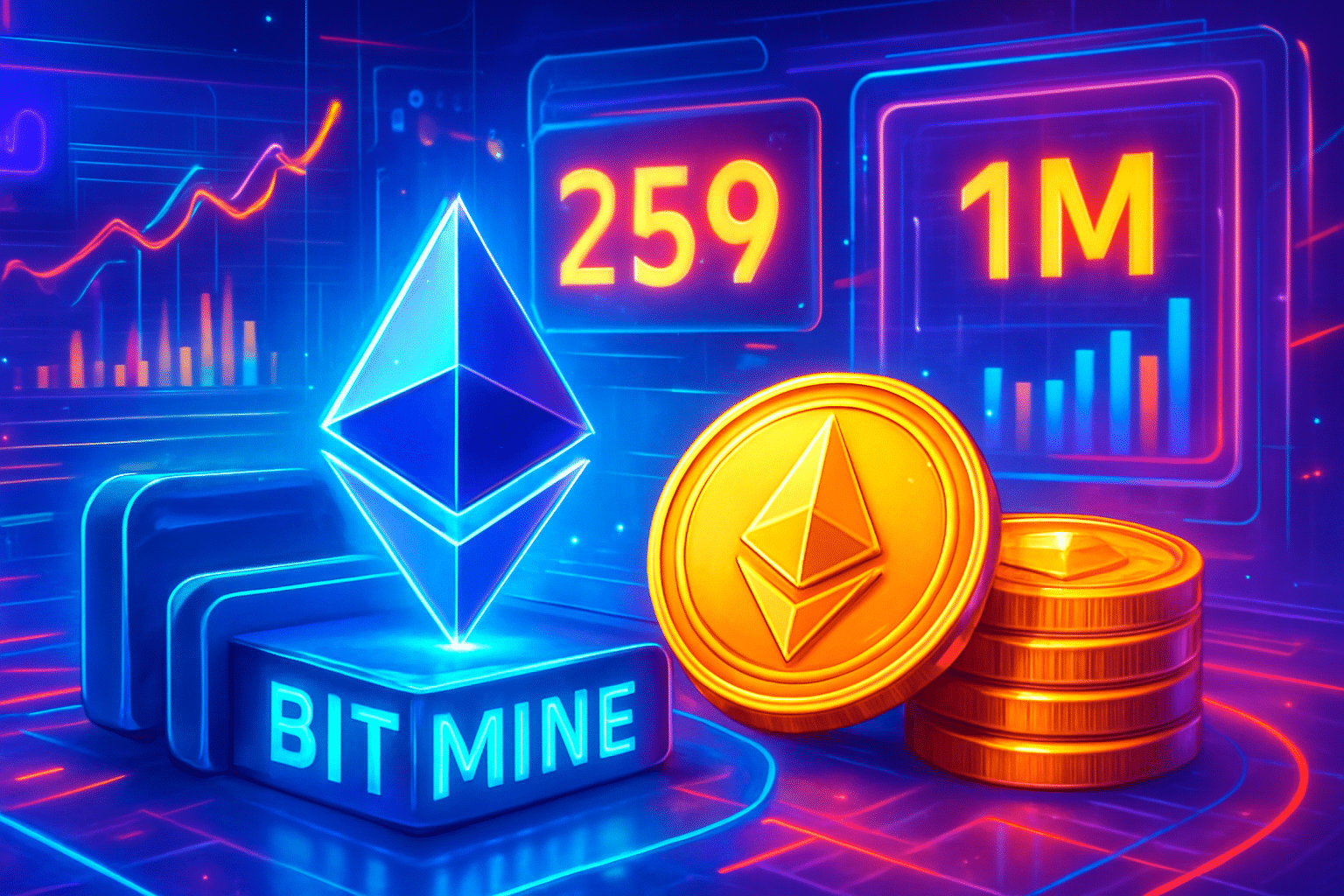 BitMine stake 259 triệu USD ETH, hàng chờ validator gần BitMine stake 259 triệu USD ETH, hàng chờ validator gần 1 triệu ETH