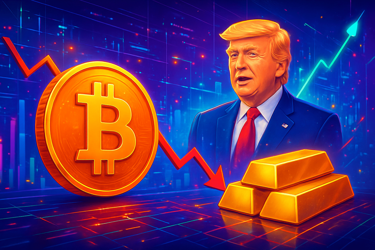 Bitcoin giảm sức mạnh, vàng giữ giá sau tuyên bố Bitcoin giảm sức mạnh, vàng giữ giá sau tuyên bố của Trump