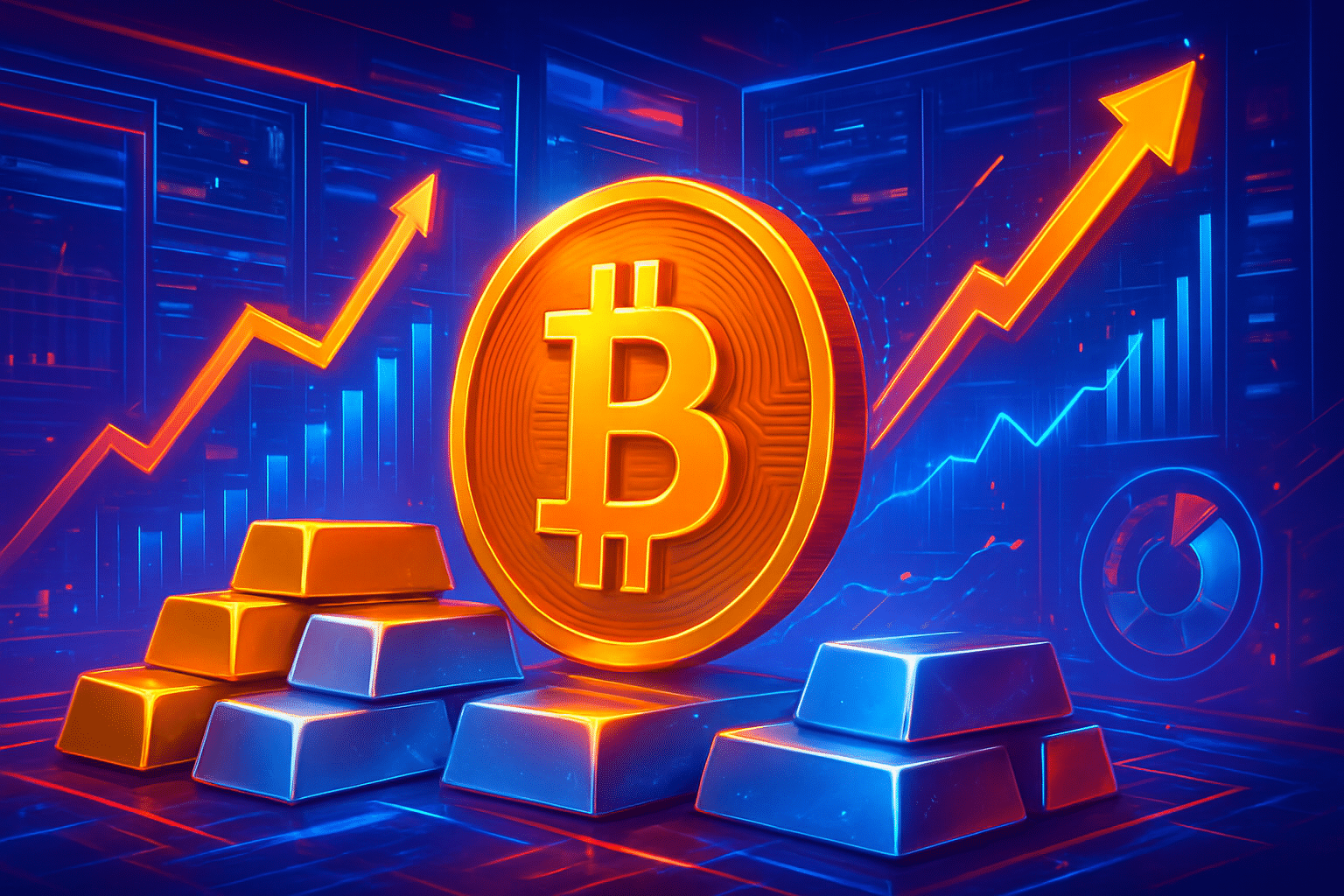Bitcoin vẫn vượt vàng và bạc dù bị đồn thổi định chế hóa quá giá