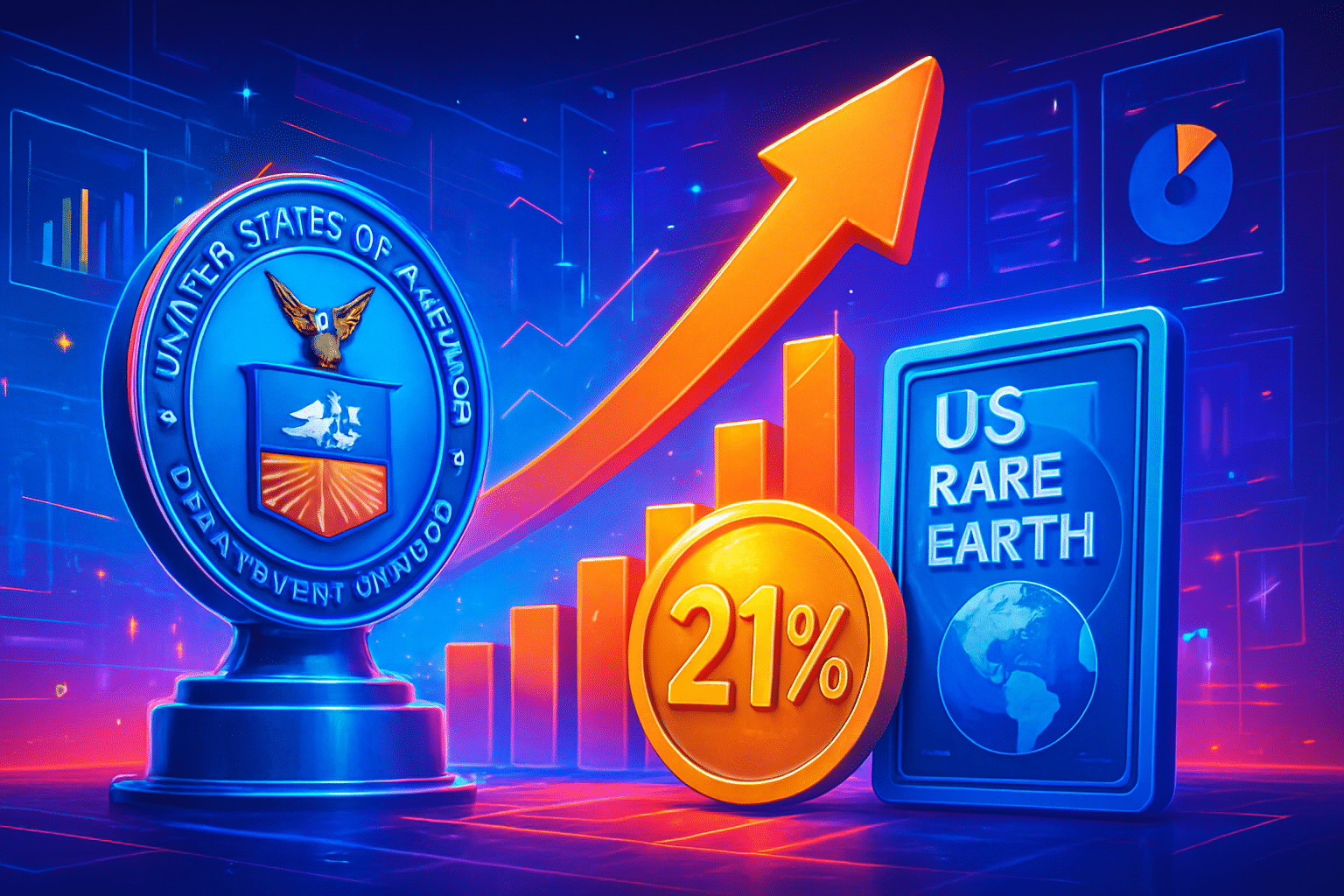 Bộ Thương mại Mỹ góp vốn, cổ phiếu USA Rare Bộ Thương mại Mỹ góp vốn, cổ phiếu USA Rare Earth tăng 21%