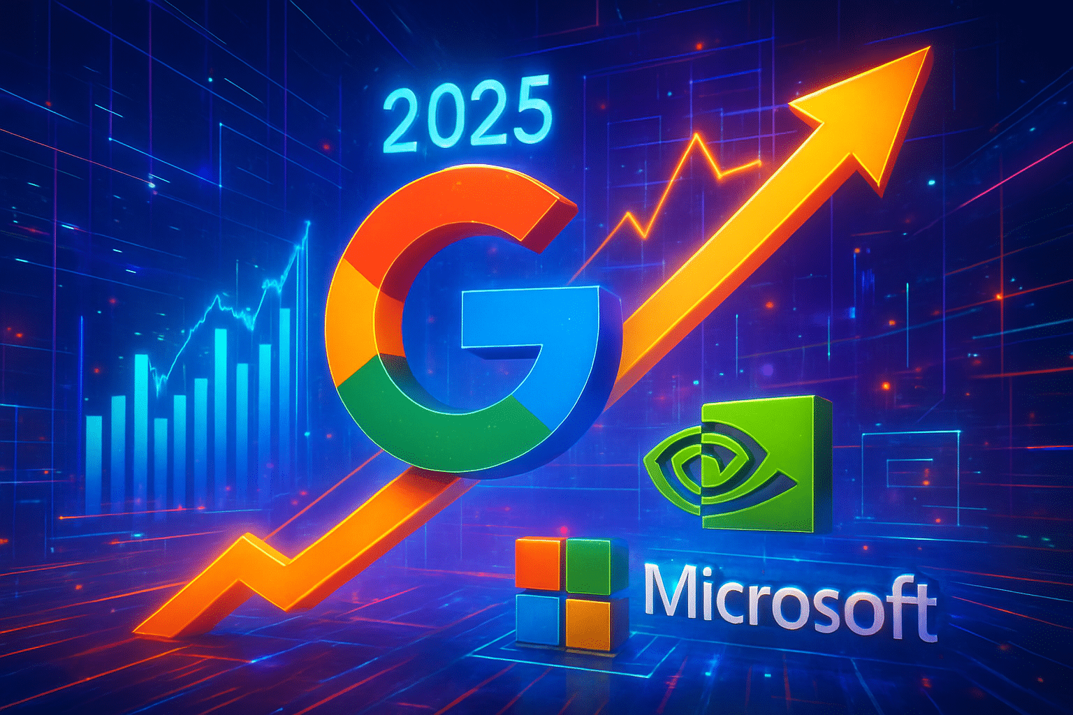 Cổ phiếu Google dẫn đầu Wall Street năm 2025, vượt Cổ phiếu Google dẫn đầu Wall Street năm 2025, vượt Nvidia và Microsoft