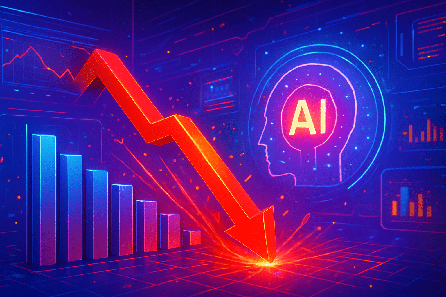 Cổ phiếu phần mềm rơi mạnh, khởi đầu tệ nhất Cổ phiếu phần mềm rơi mạnh, khởi đầu tệ nhất từ 2022 vì lo AI