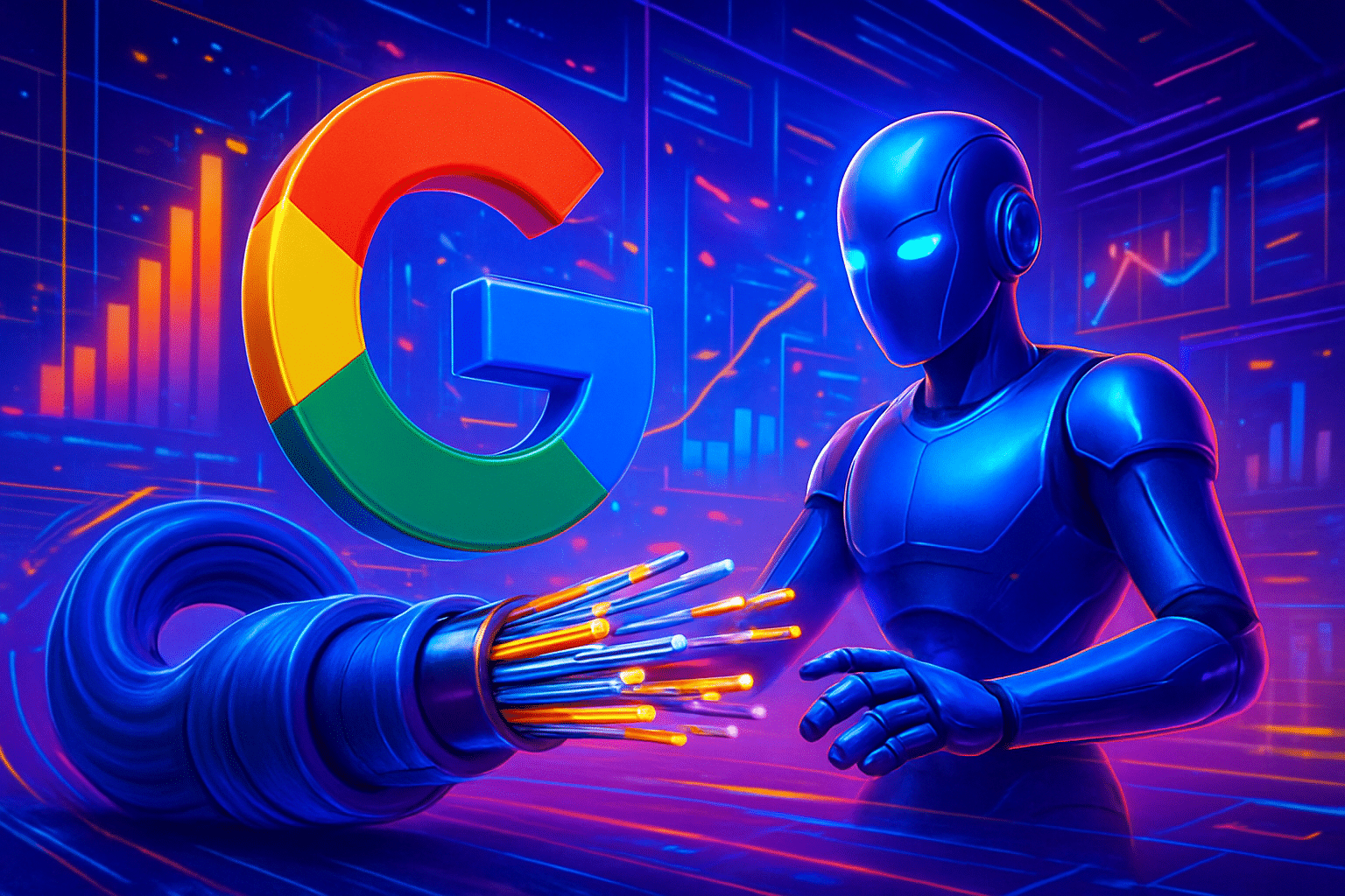 Google đặt cược vào cáp quang khi nhu cầu AI Google đặt cược vào cáp quang khi nhu cầu AI tăng vọt