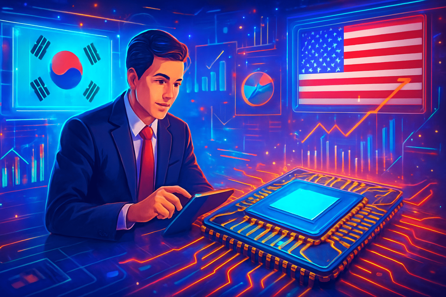 Hàn Quốc tiếp tục theo dõi thuế chip Mỹ giữa Hàn Quốc tiếp tục theo dõi thuế chip Mỹ giữa bất ổn ngành