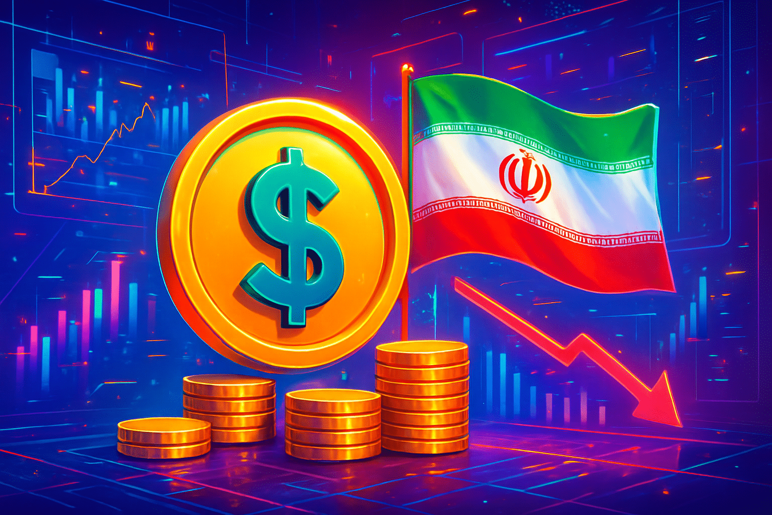 Iran tăng dùng stablecoin khi đồng nội tệ lao dốc Iran tăng dùng stablecoin khi đồng nội tệ lao dốc