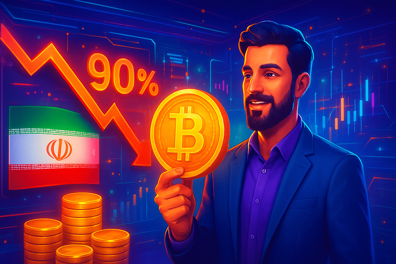 Người Iran chuyển sang BTC khi đồng rial lao dốc Người Iran chuyển sang BTC khi đồng rial lao dốc 90%