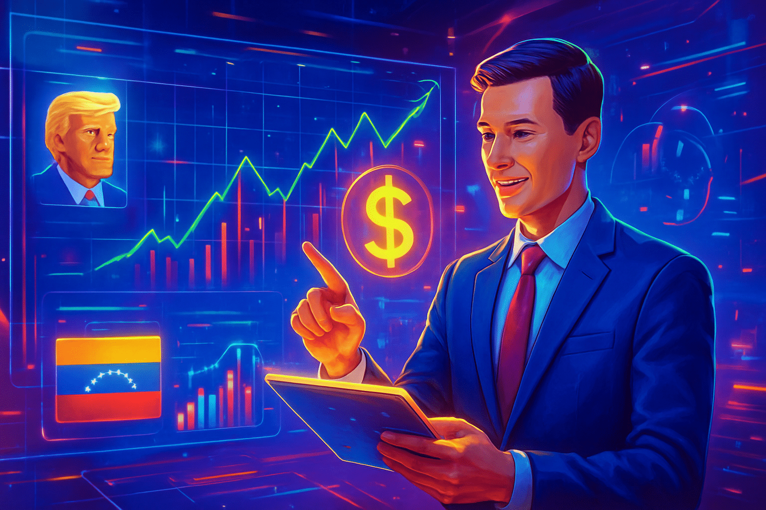 Người chơi thị trường dự đoán lãi triệu USD nhờ Người chơi thị trường dự đoán lãi triệu USD nhờ nội gián vụ Trump tấn công Venezuela