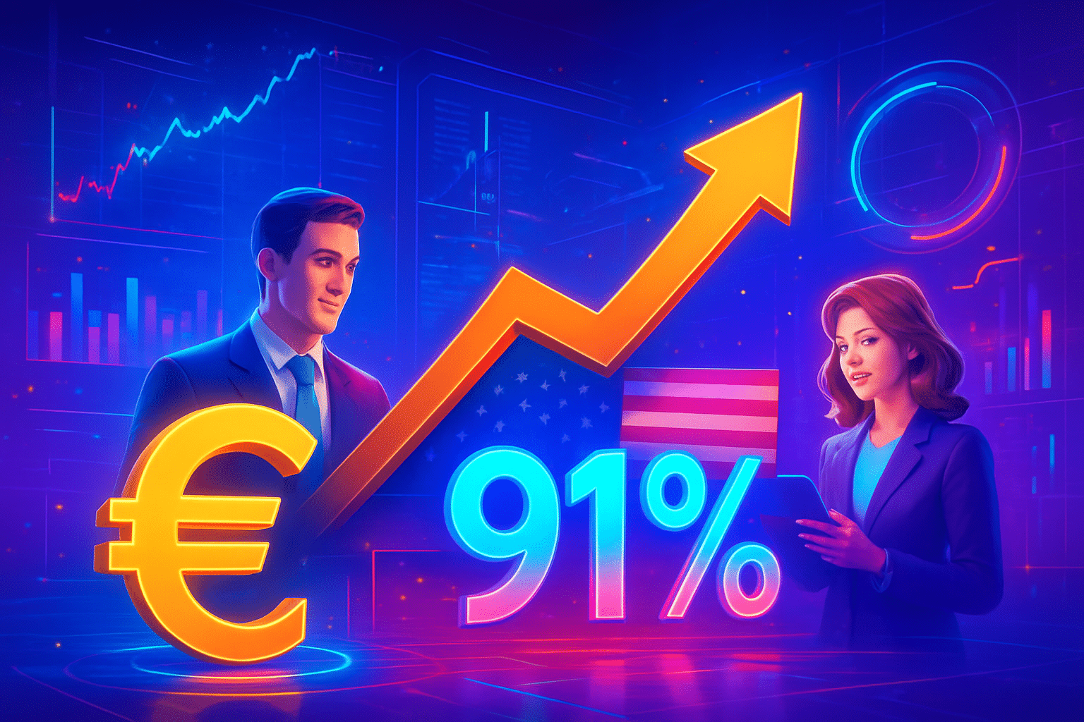 Nhà đầu tư châu Âu đổ xô mua cổ phiếu Nhà đầu tư châu Âu đổ xô mua cổ phiếu Mỹ, sở hữu tăng 91%##