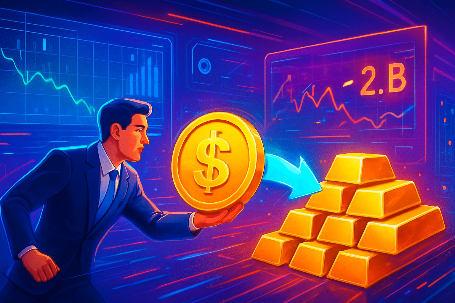 Nhà đầu tư chuyển sang vàng, thị trường stablecoin giảm Nhà đầu tư chuyển sang vàng, thị trường stablecoin giảm 2,2 tỷ USD