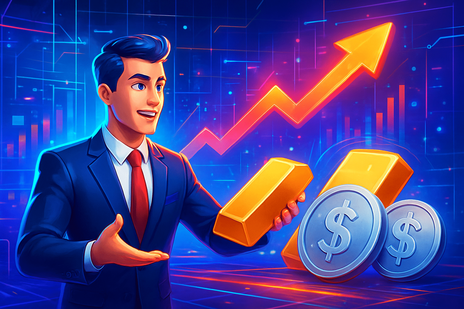 Nhà đầu tư chuyển vai trò chống mất giá từ Nhà đầu tư chuyển vai trò chống mất giá từ Bitcoin sang vàng, bạc