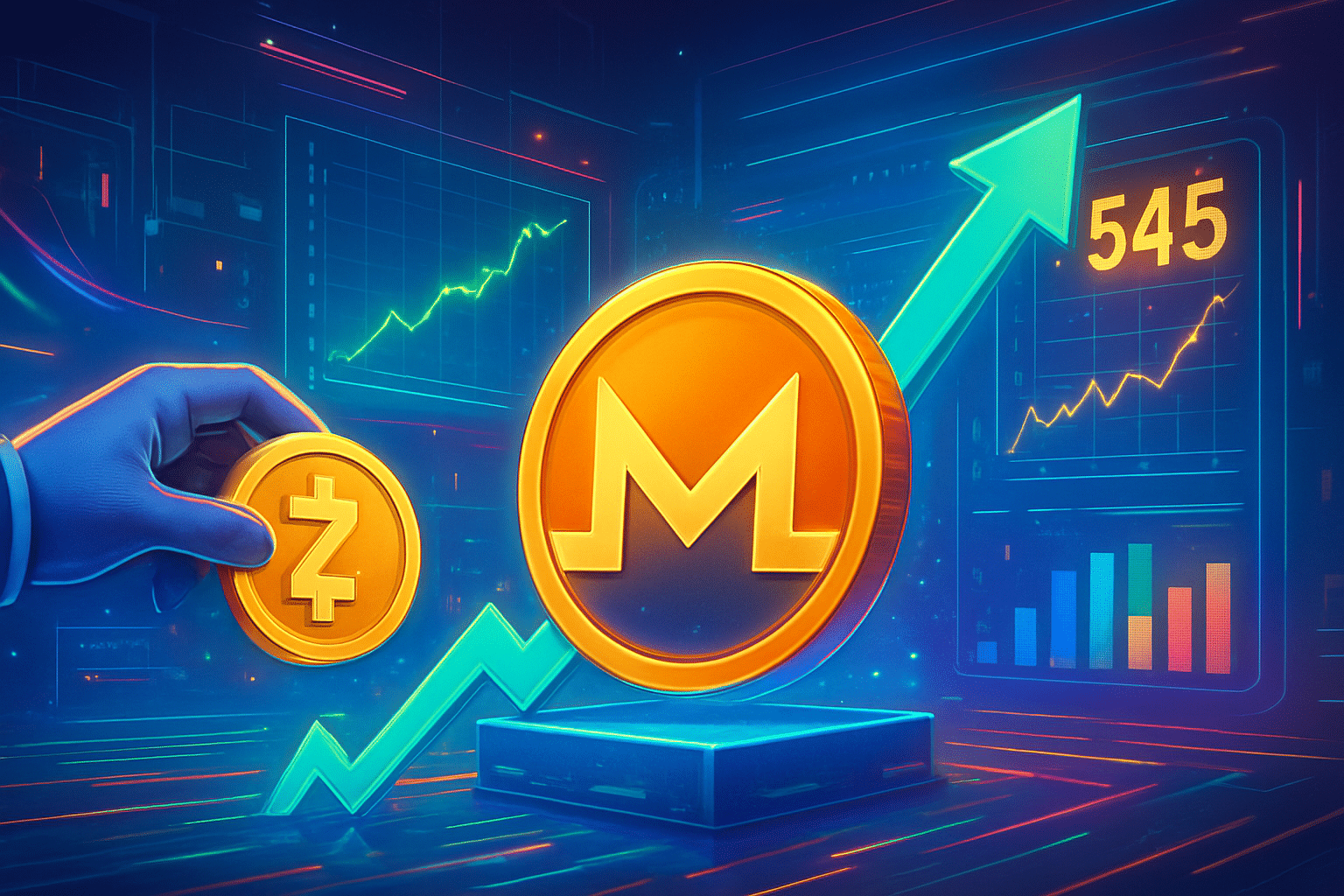 Nhà đầu tư rút vốn khỏi Zcash đẩy Monero lên Nhà đầu tư rút vốn khỏi Zcash đẩy Monero lên đỉnh 545 USD