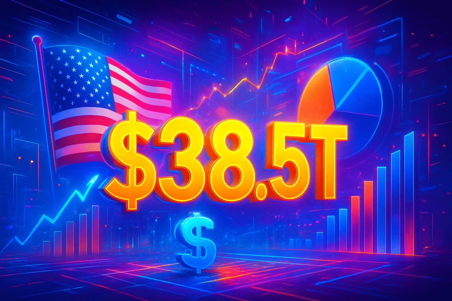 Nợ quốc gia Mỹ lập kỷ lục đầu 2026, chạm Nợ quốc gia Mỹ lập kỷ lục đầu 2026, chạm 38,5 nghìn tỷ USD