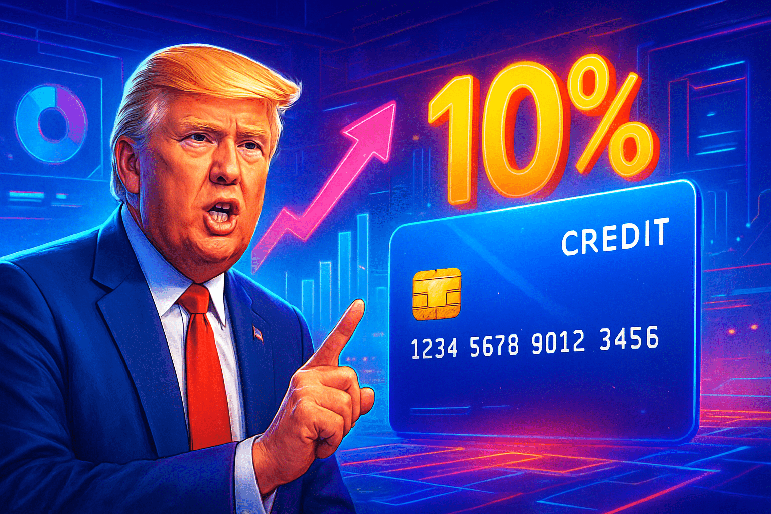 Ông Trump kêu gọi tạm áp trần 10% lãi suất Ông Trump kêu gọi tạm áp trần 10% lãi suất thẻ tín dụng