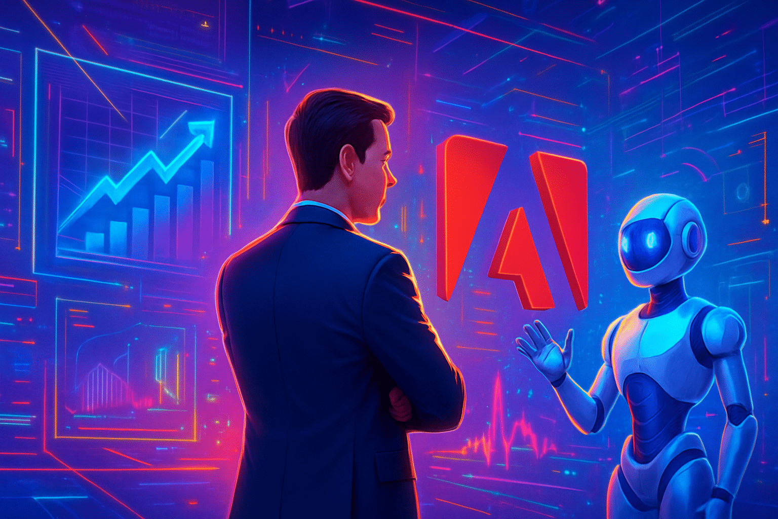 Phố Wall quay lưng với Adobe do lo ngại AI Phố Wall quay lưng với Adobe do lo ngại AI phá vỡ mô hình