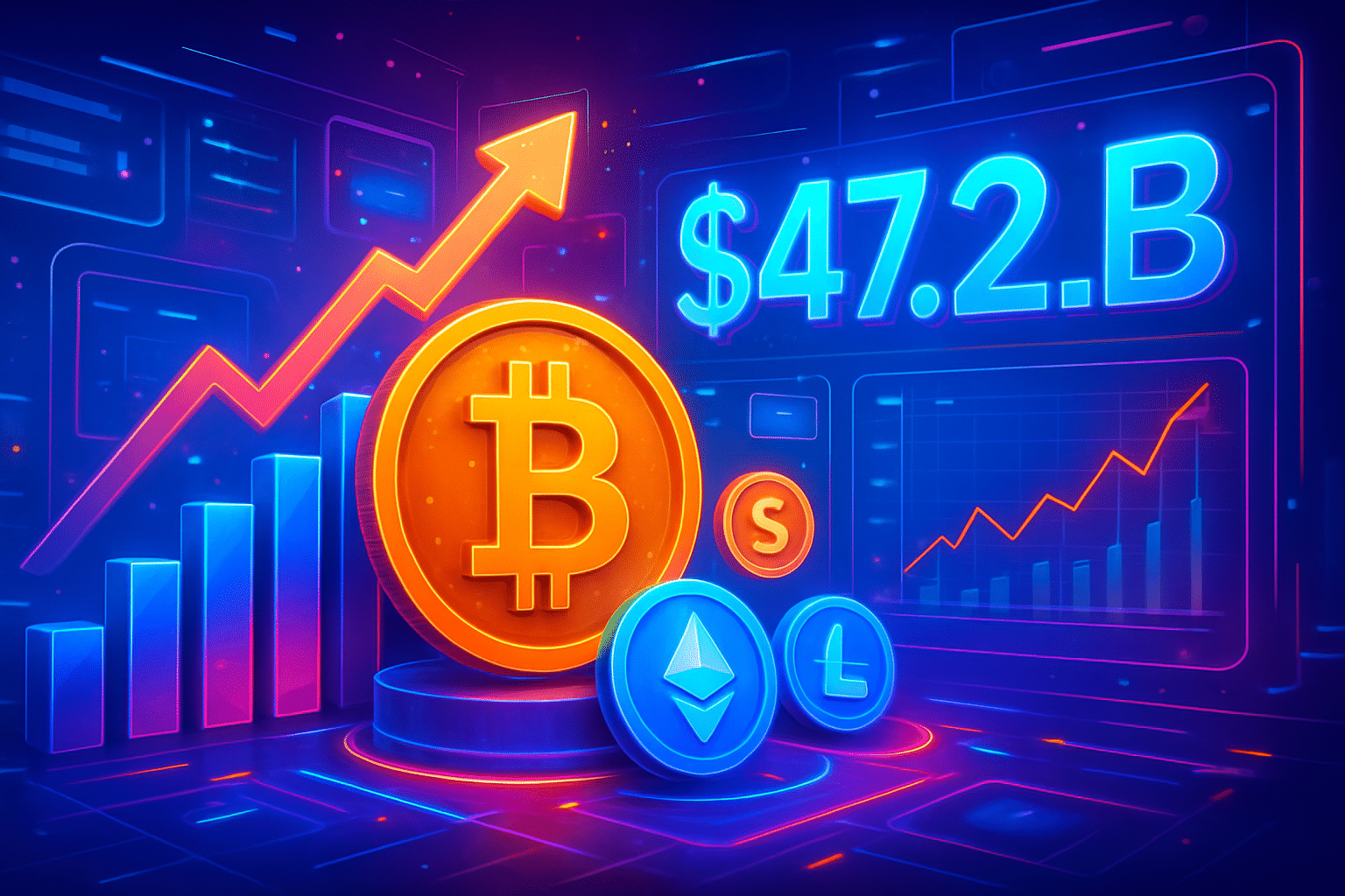 Quỹ crypto ghi nhận dòng vốn ròng 47,2 tỷ USD Quỹ crypto ghi nhận dòng vốn ròng 47,2 tỷ USD cuối 2025
