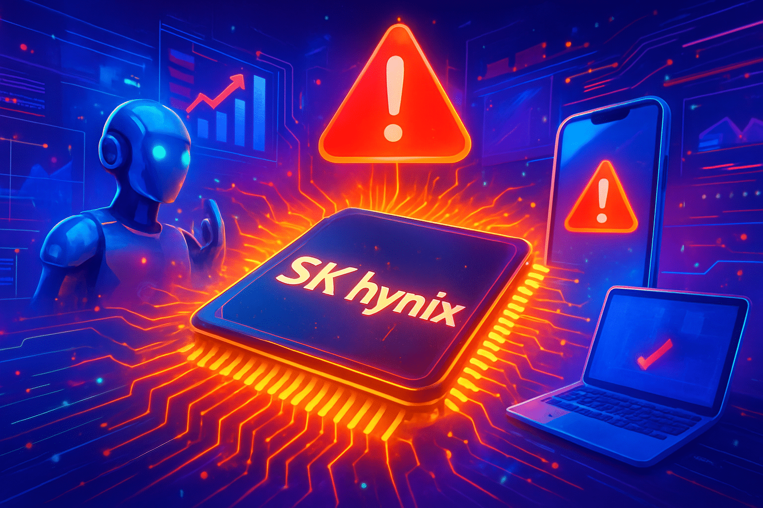 SK Hynix cảnh báo thiếu chip do AI, chuỗi cung ứng PC, điện thoại rủi ro