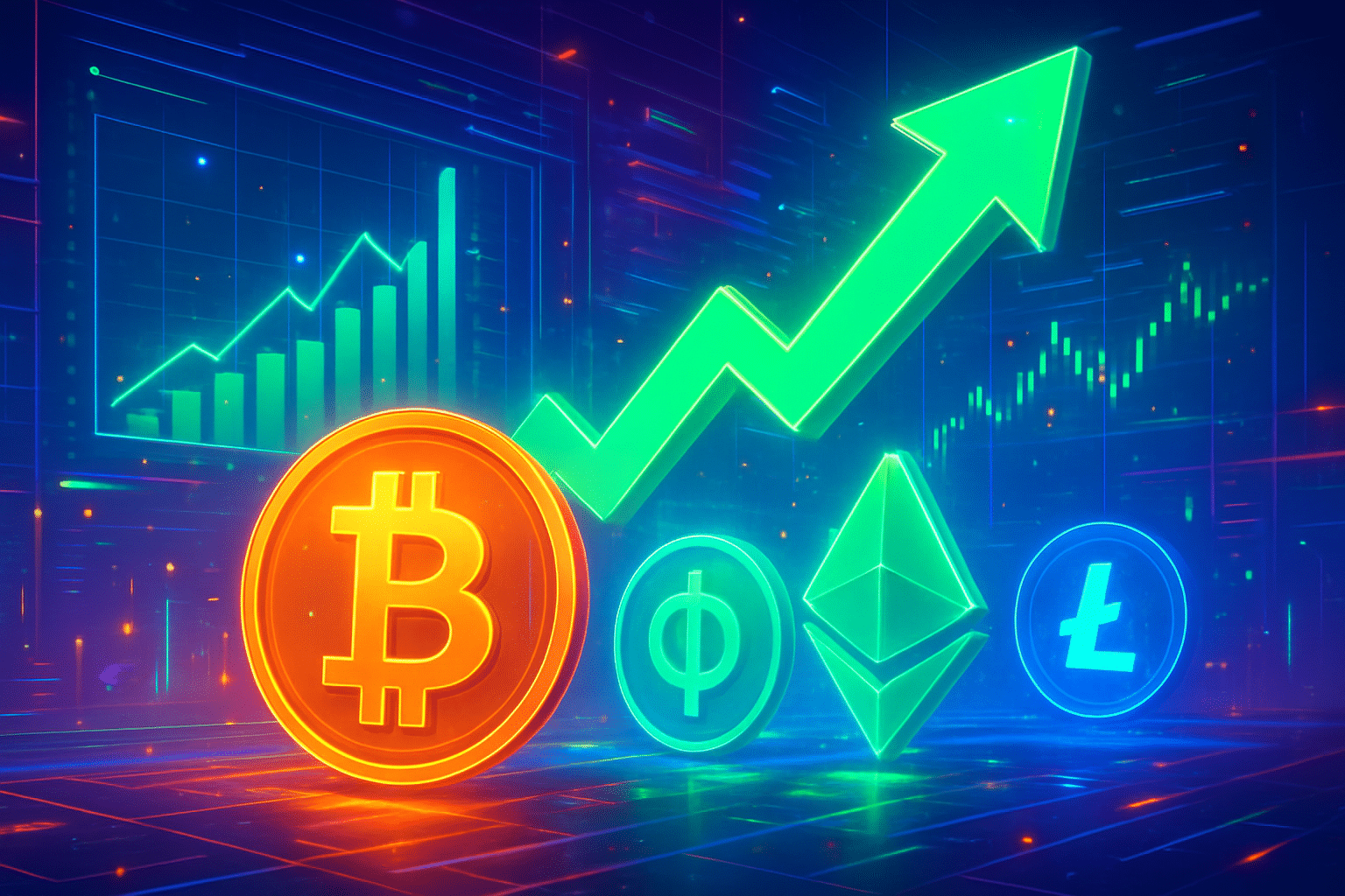 Thị trường tiền số tăng thêm 90 tỷ USD vốn Thị trường tiền số tăng thêm 90 tỷ USD vốn hóa khi đồng loạt xanh