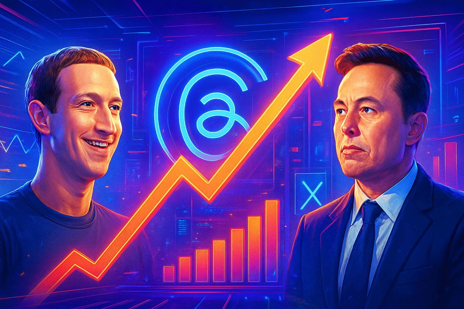 Threads của Zuckerberg vượt X của Musk về số người Threads của Zuckerberg vượt X của Musk về số người dùng đầu 2026