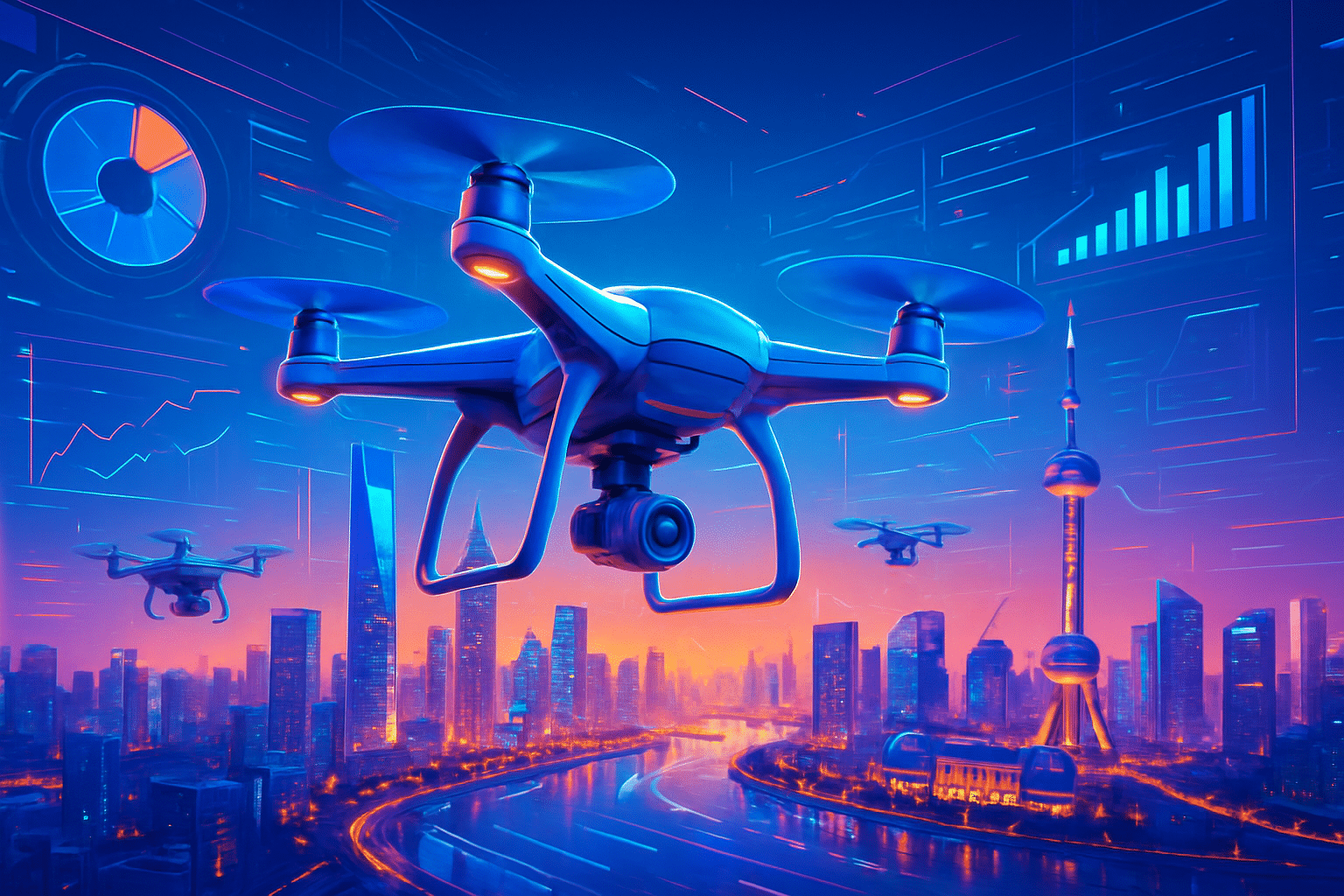 Thượng Hải mở vùng bay drone miễn phí phủ gần nửa thành phố