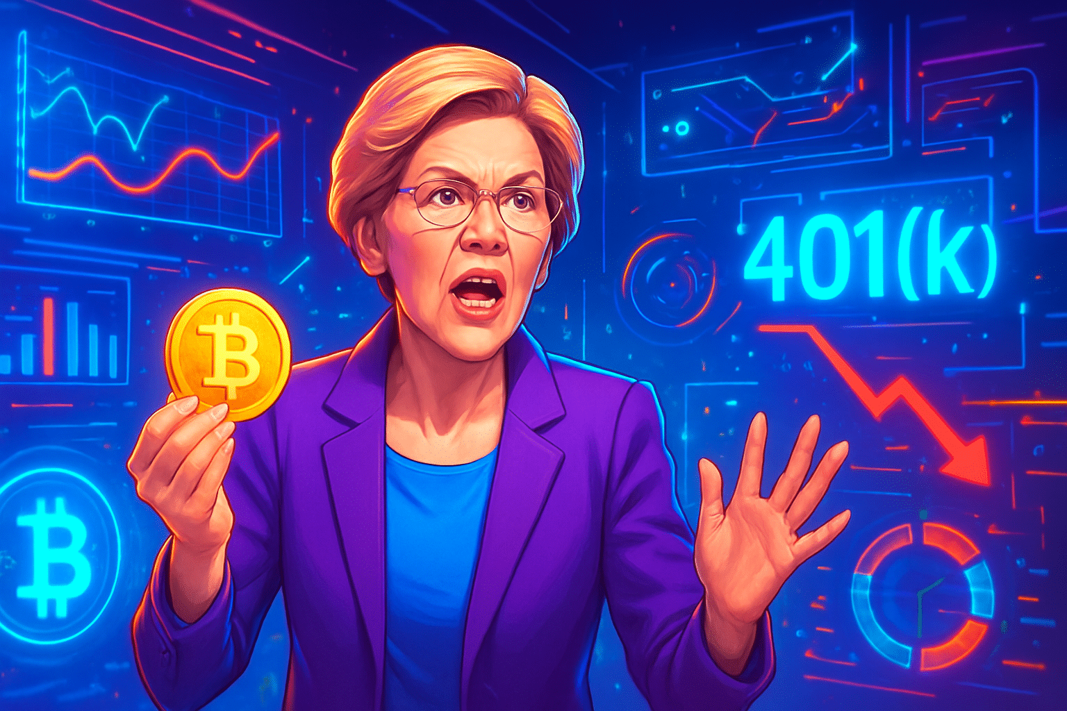 Thượng nghị sĩ Warren phản đối tiền mã hóa trong Thượng nghị sĩ Warren phản đối tiền mã hóa trong 401(k) vì rủi ro