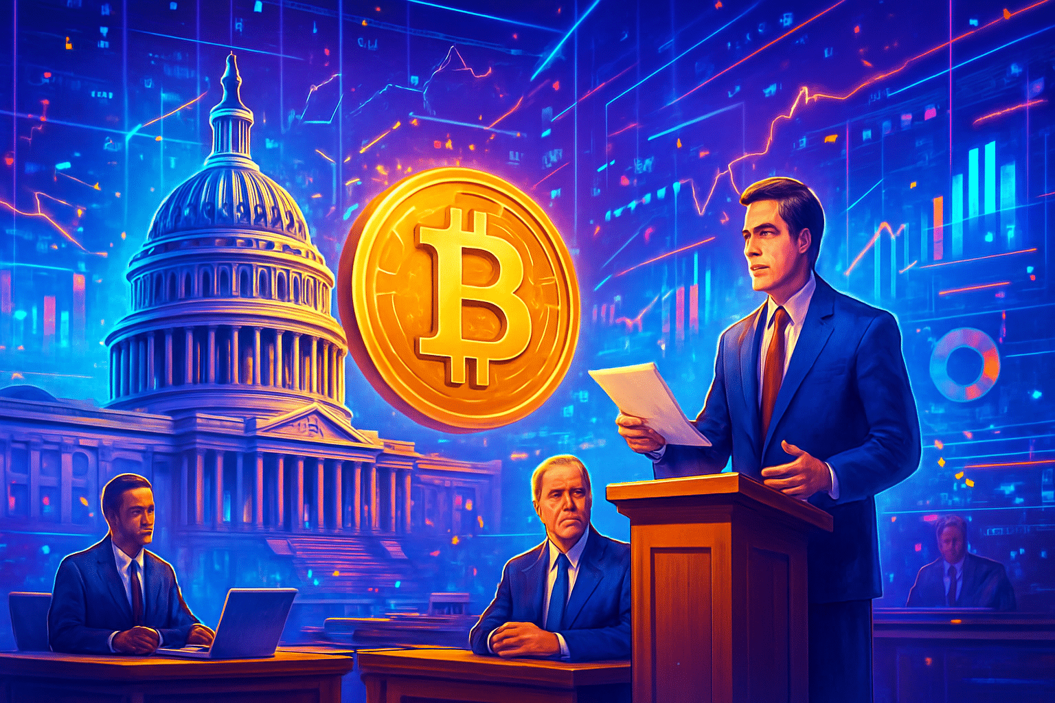 Thượng viện Mỹ trình dự thảo dự luật tiền mã Thượng viện Mỹ trình dự thảo dự luật tiền mã hóa tại Washington