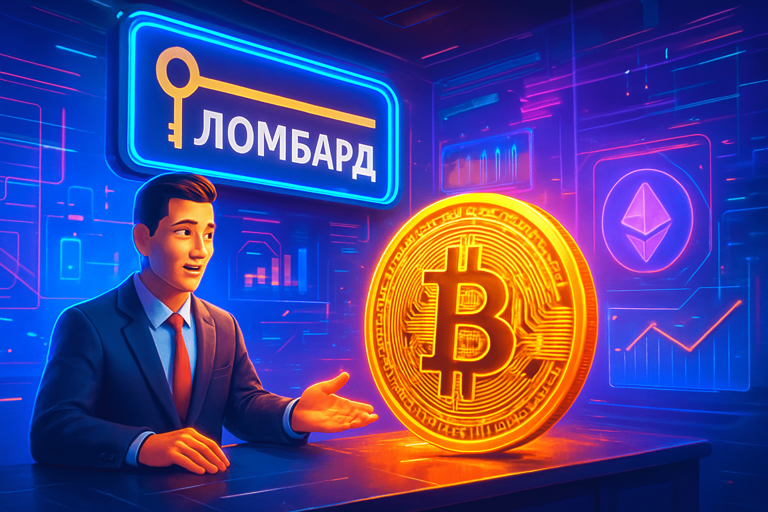 Tiệm cầm đồ Nga cho vay với tài sản thế Tiệm cầm đồ Nga cho vay với tài sản thế chấp là tiền mã hóa