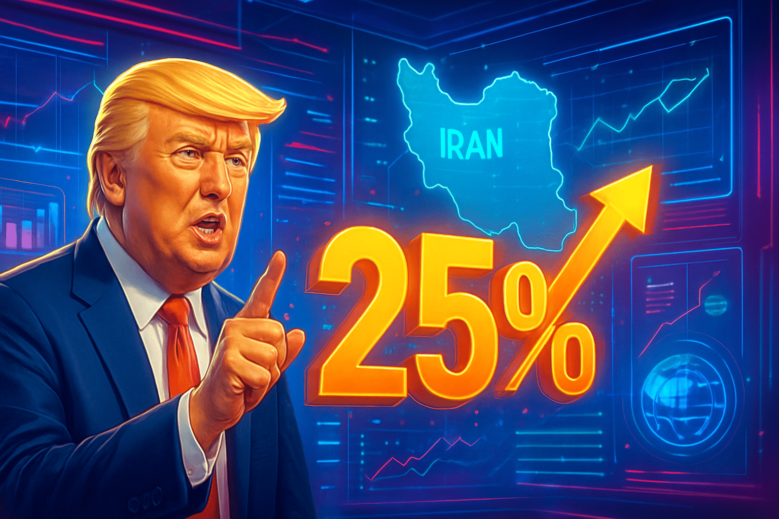 Trump dọa áp thuế 25% với quốc gia làm ăn Trump dọa áp thuế 25% với quốc gia làm ăn với Iran