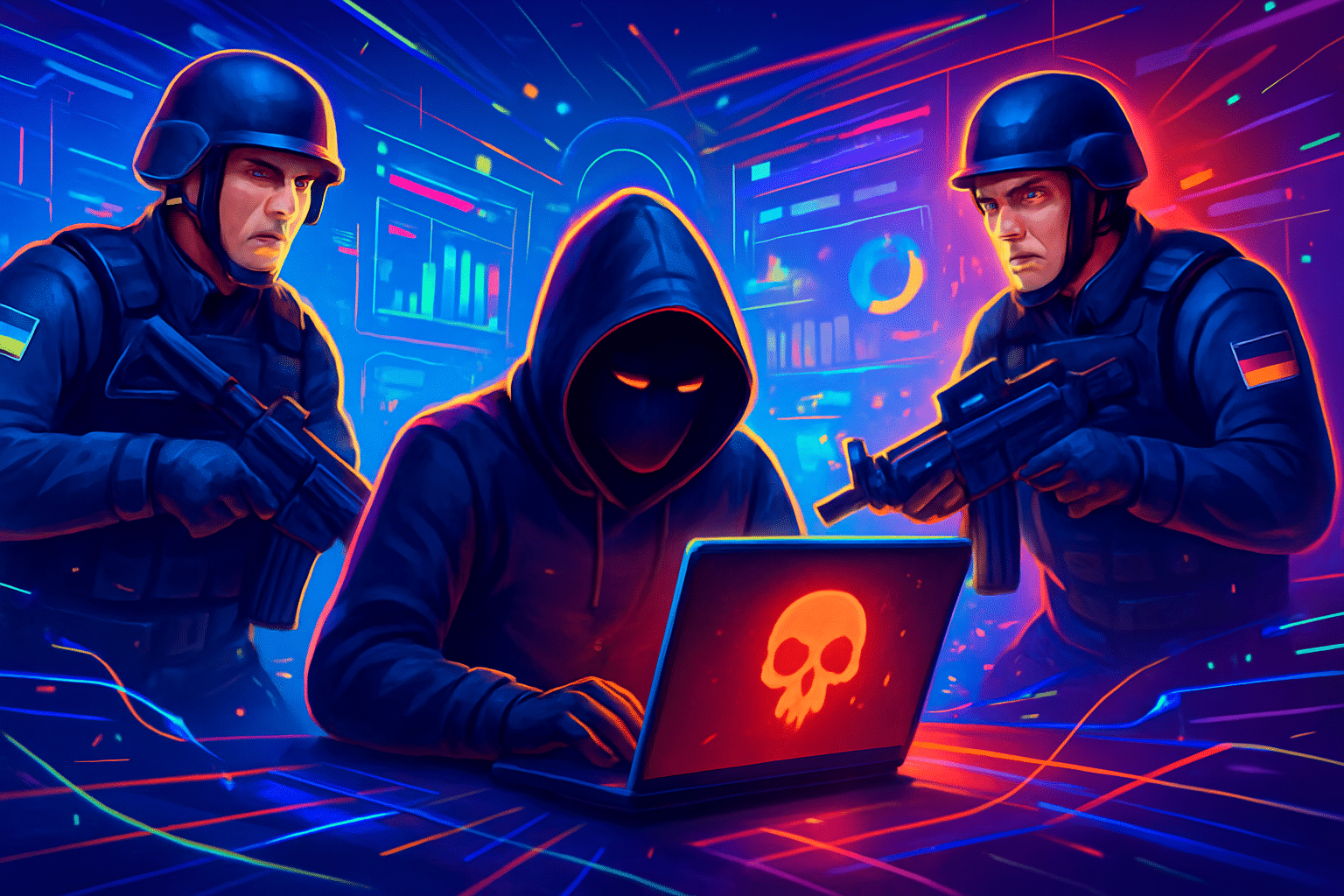 Ukraine và Đức đột kích nhà nghi phạm hacker Black Ukraine và Đức đột kích nhà nghi phạm hacker Black Basta