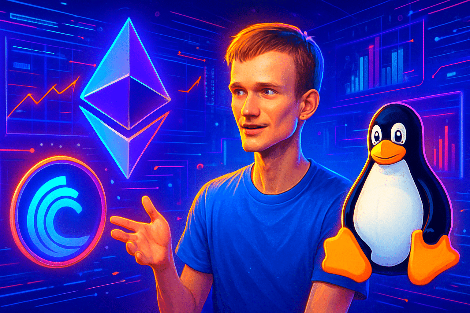 Vitalik Buterin so sánh Ethereum với BitTorrent và Linux Vitalik Buterin so sánh Ethereum với BitTorrent và Linux