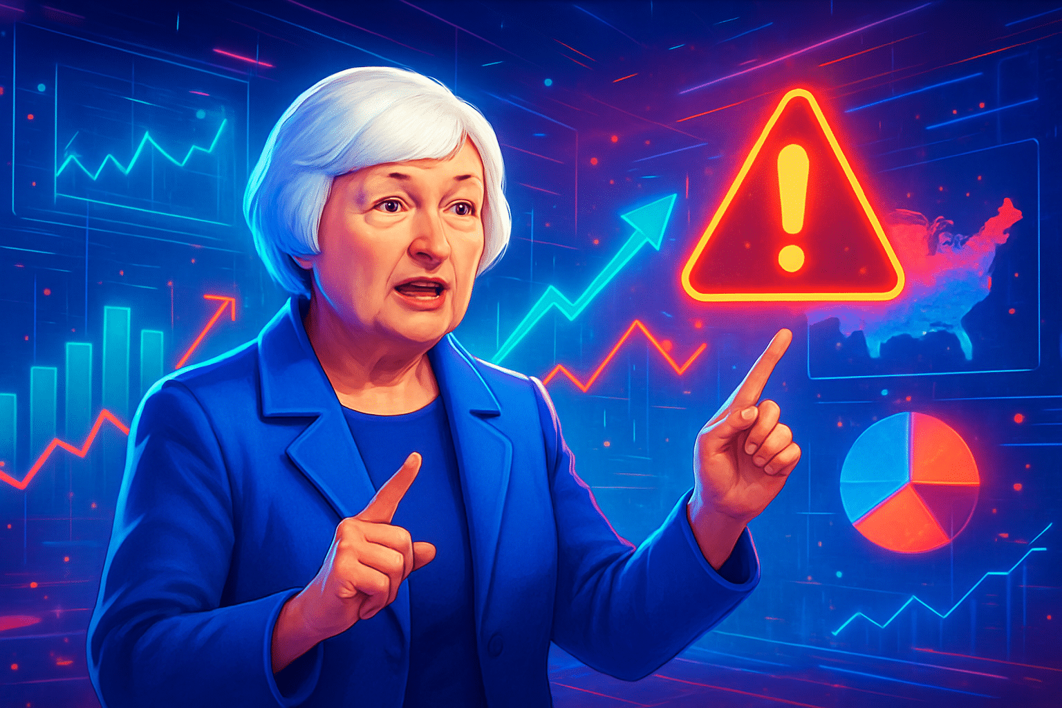 Yellen cảnh báo rủi ro áp đảo tài khóa tăng Yellen cảnh báo rủi ro áp đảo tài khóa tăng với kinh tế Mỹ