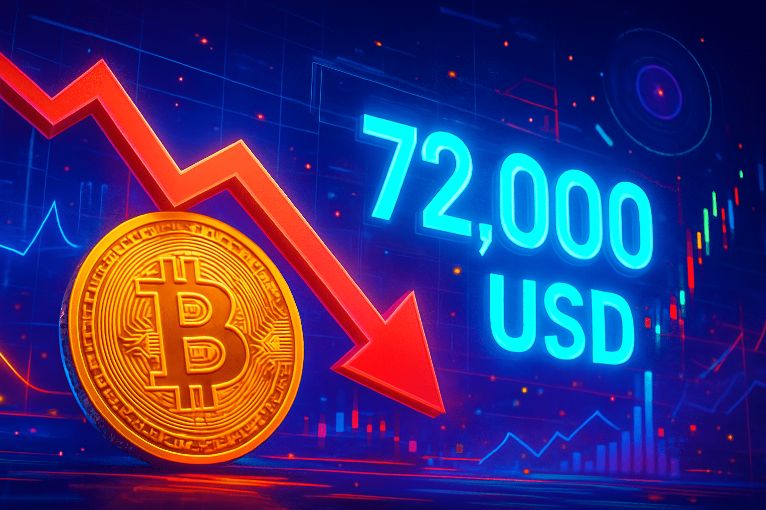 Bitcoin lao dốc xuống 72.000 USD, thấp nhất từ bầu cử Mỹ 2024
