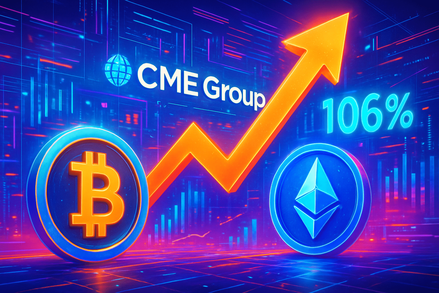 CME Group ghi nhận tháng 1 kỷ lục, hợp đồng crypto tăng 106%