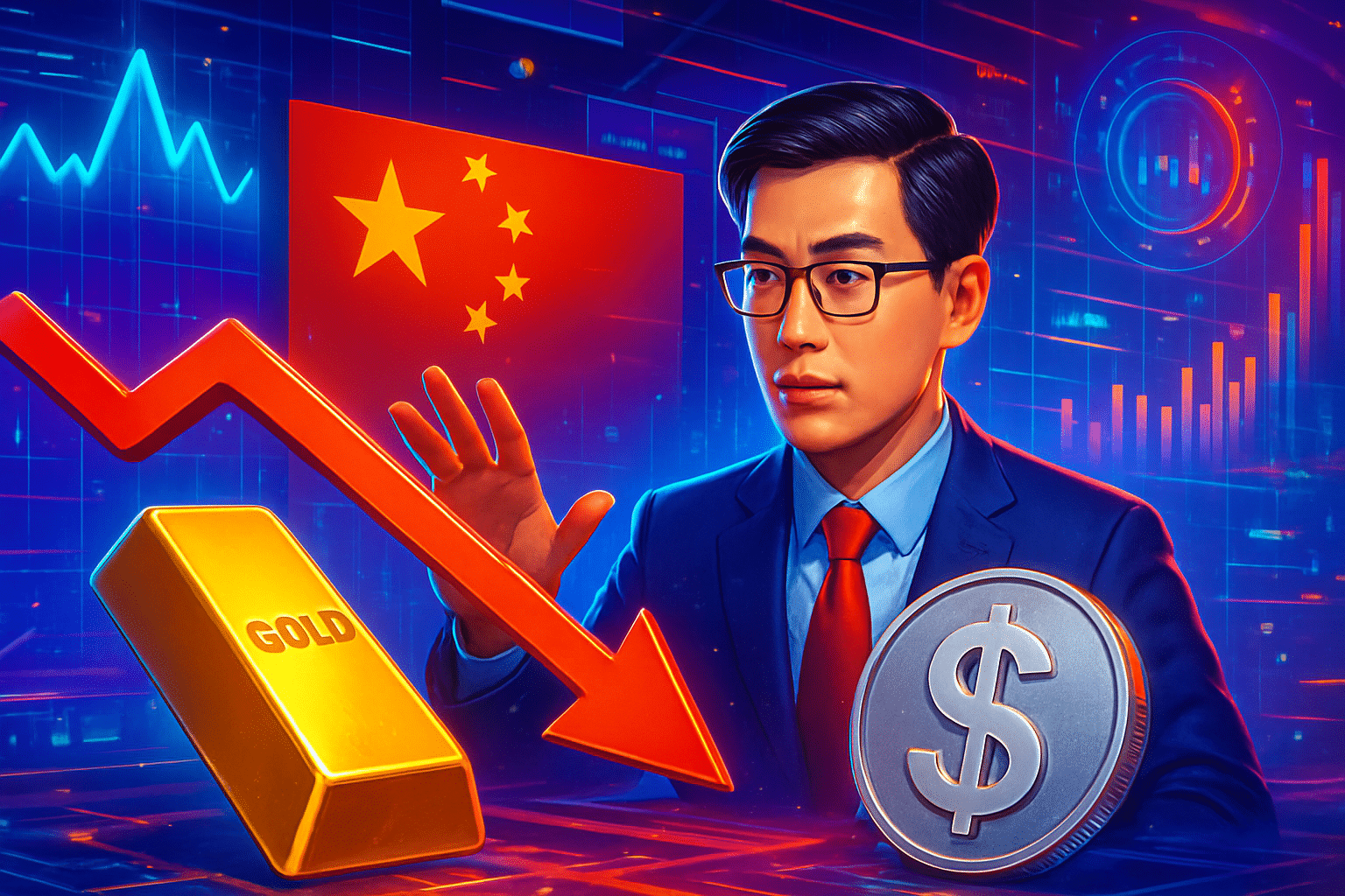 Đầu cơ Trung Quốc khiến đà tăng vàng, bạc sụp Đầu cơ Trung Quốc khiến đà tăng vàng, bạc sụp đổ trong 1 ngày