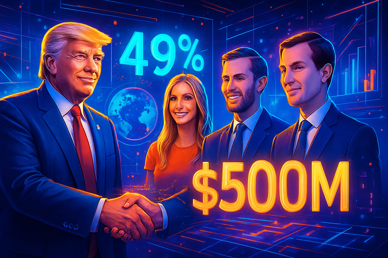 Gia đình Trump bí mật bán 49% World Liberty giá Gia đình Trump bí mật bán 49% World Liberty giá 500 triệu USD