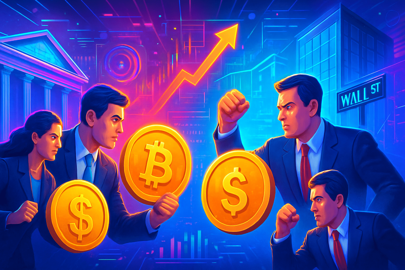 Lobby crypto đối đầu ngân hàng Phố Wall về lợi suất stablecoin