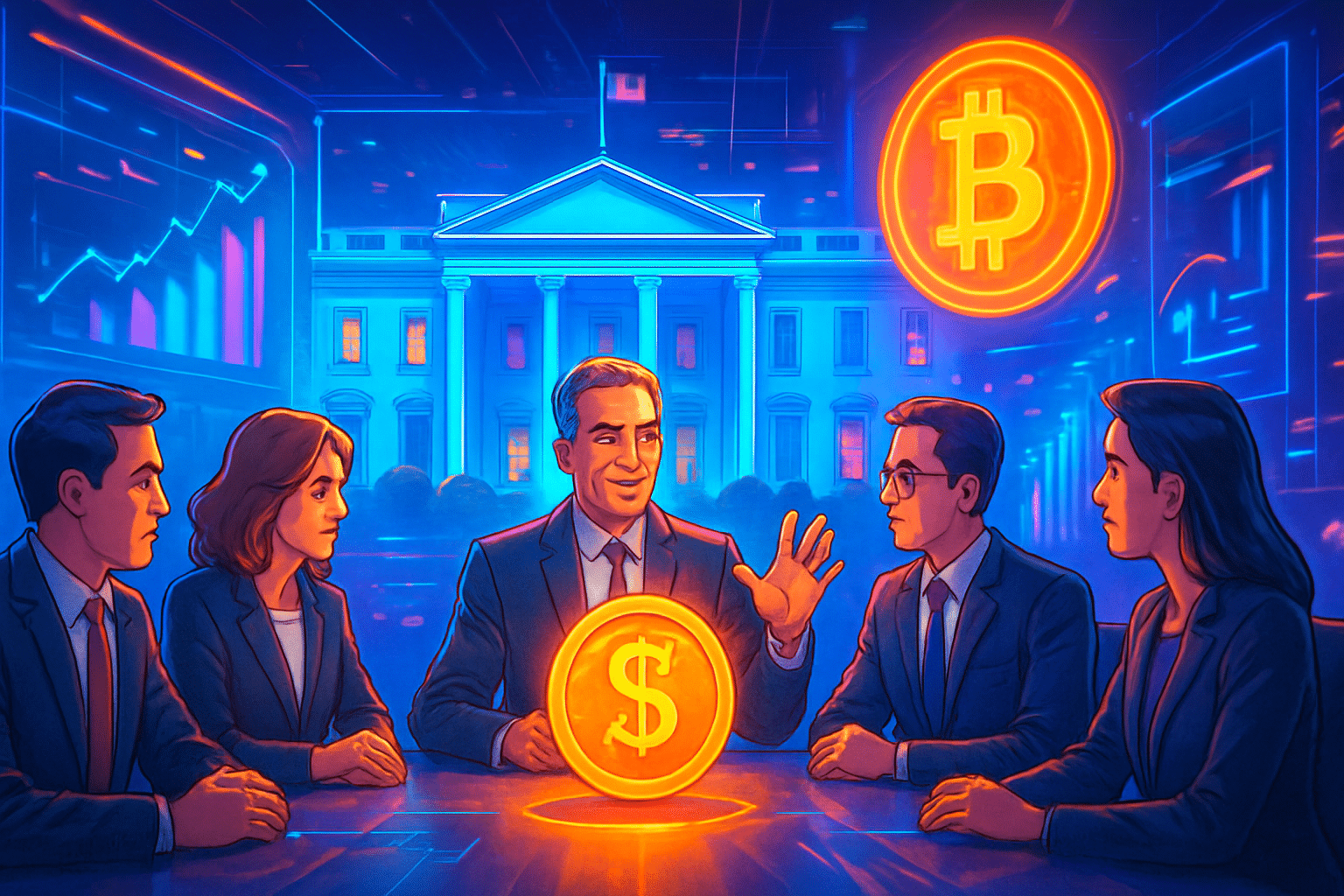 Nhà Trắng họp với lãnh đạo crypto và ngân hàng về lợi suất stablecoin