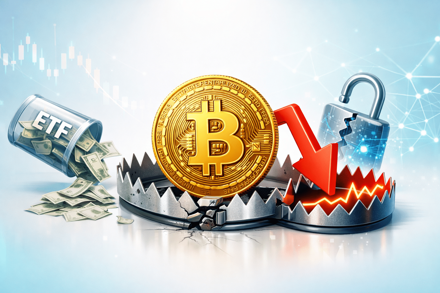 Dòng tiền rút khỏi ETF làm dấy lo ngại bẫy tăng giá Bitcoin Dòng tiền rút khỏi ETF làm dấy lo ngại bẫy tăng giá Bitcoin
