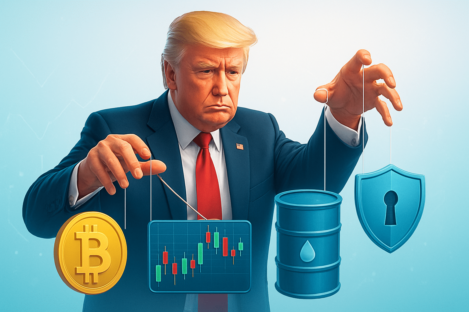 Trump thao túng thị trường chứng khoán và dầu mỏ Trump thao túng thị trường chứng khoán và dầu mỏ vì lợi ích riêng